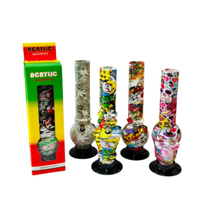 Bong - Acrylic Plastic - Assorted Designs Acrylic