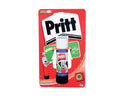 Pritt glue stick on red blister card packaging, original 22g adhesive stick by Pritt.