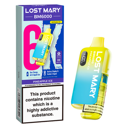 Lost Mary BM6000 Prefilled Vape Pod Kit Pk of 5 Lost Mary