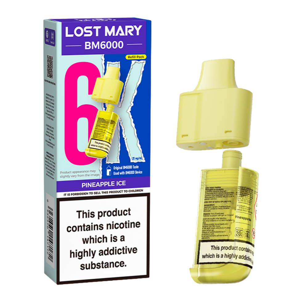 Lost Mary BM6000 Replacement Pods Pk of 5 Lost Mary