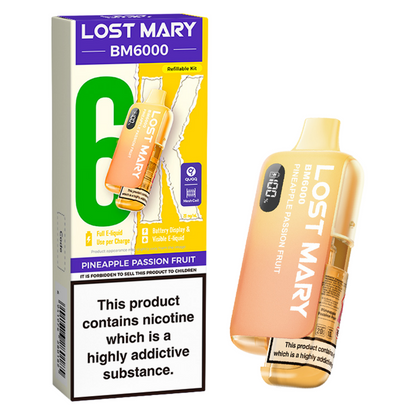 Lost Mary BM6000 Prefilled Vape Pod Kit Pk of 5 Lost Mary