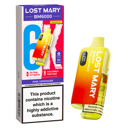 Lost Mary BM6000 Prefilled Vape Pod Kit Pk of 5 Lost Mary