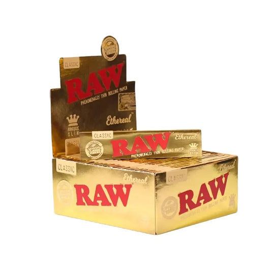 Raw Gold Ethereal Kingsize Slim Paper 50pk RAW