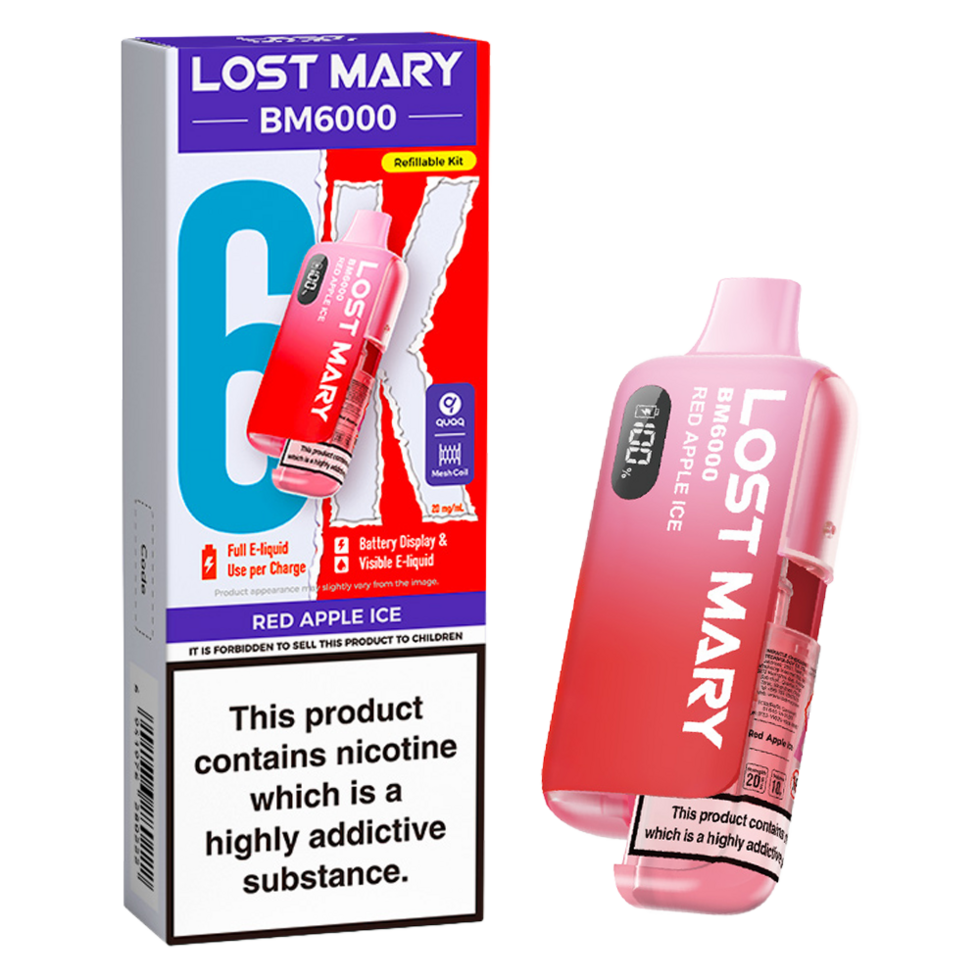 Lost Mary BM6000 Prefilled Vape Pod Kit Pk of 5 Lost Mary