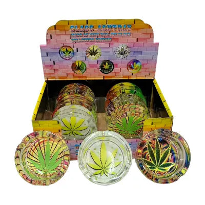 Leaf Glass Regular Ashtray (6) Leaf