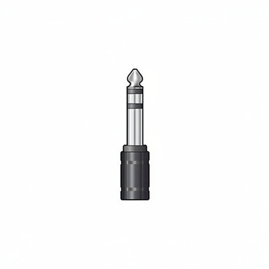 6.3mm STEREO JACK PLUG to 3.5mm STEREO JACK SOCKET Pk 5 by AV LINK