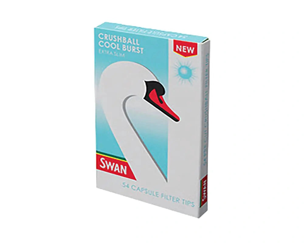 Swan Crushball Cool Burst Extra Slim Pre-Cut Tips box of 20, Swan Filters