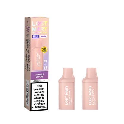 Lost Mary BM600 Replacement Pods 2's Pk of 10 2x10 Lost Mary