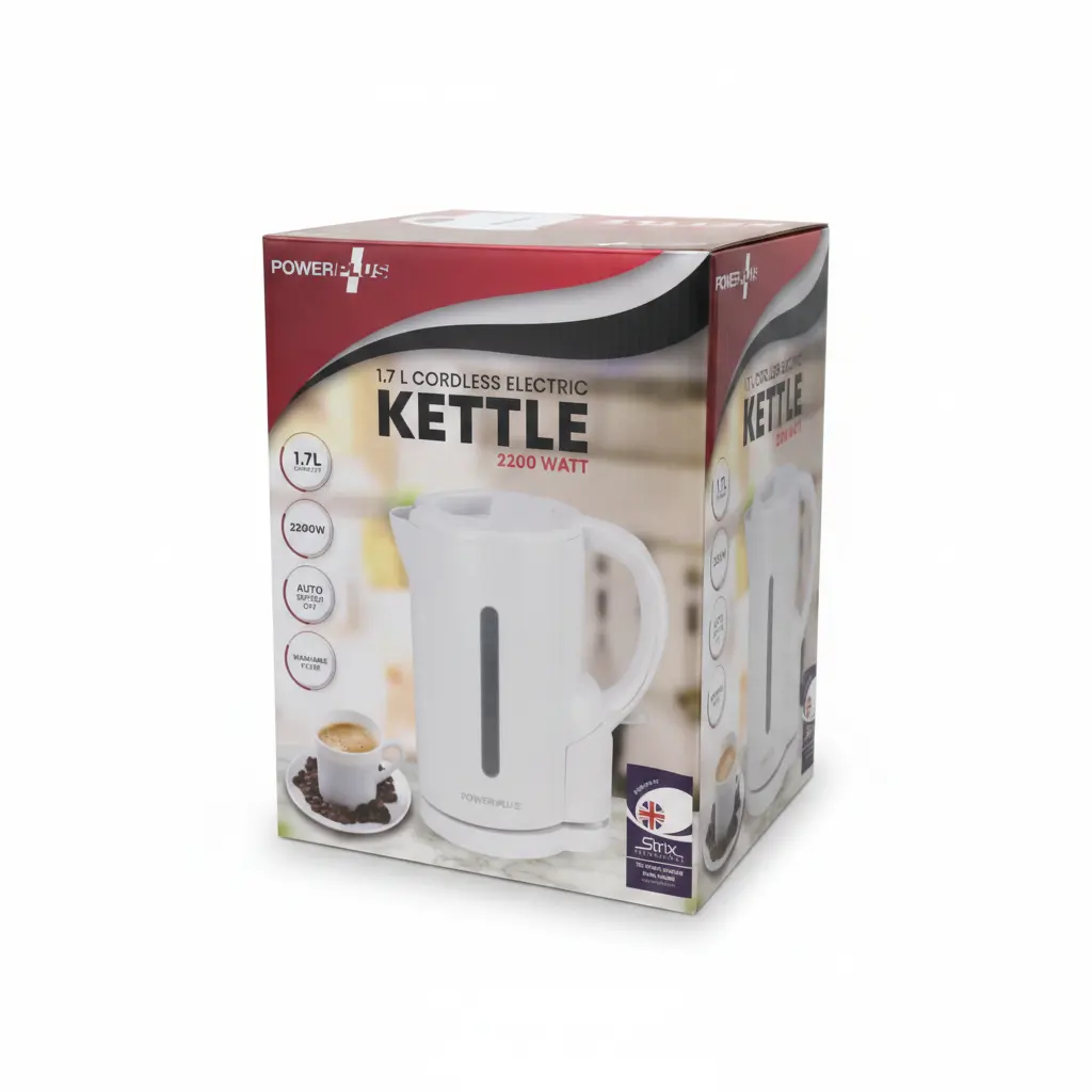 Power Plus Cordless Jug Kettle With Gauge Power Plus