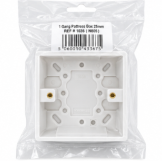 Surface Mount Back Box 1 Gang /2 Gang Single/Double Power Plus