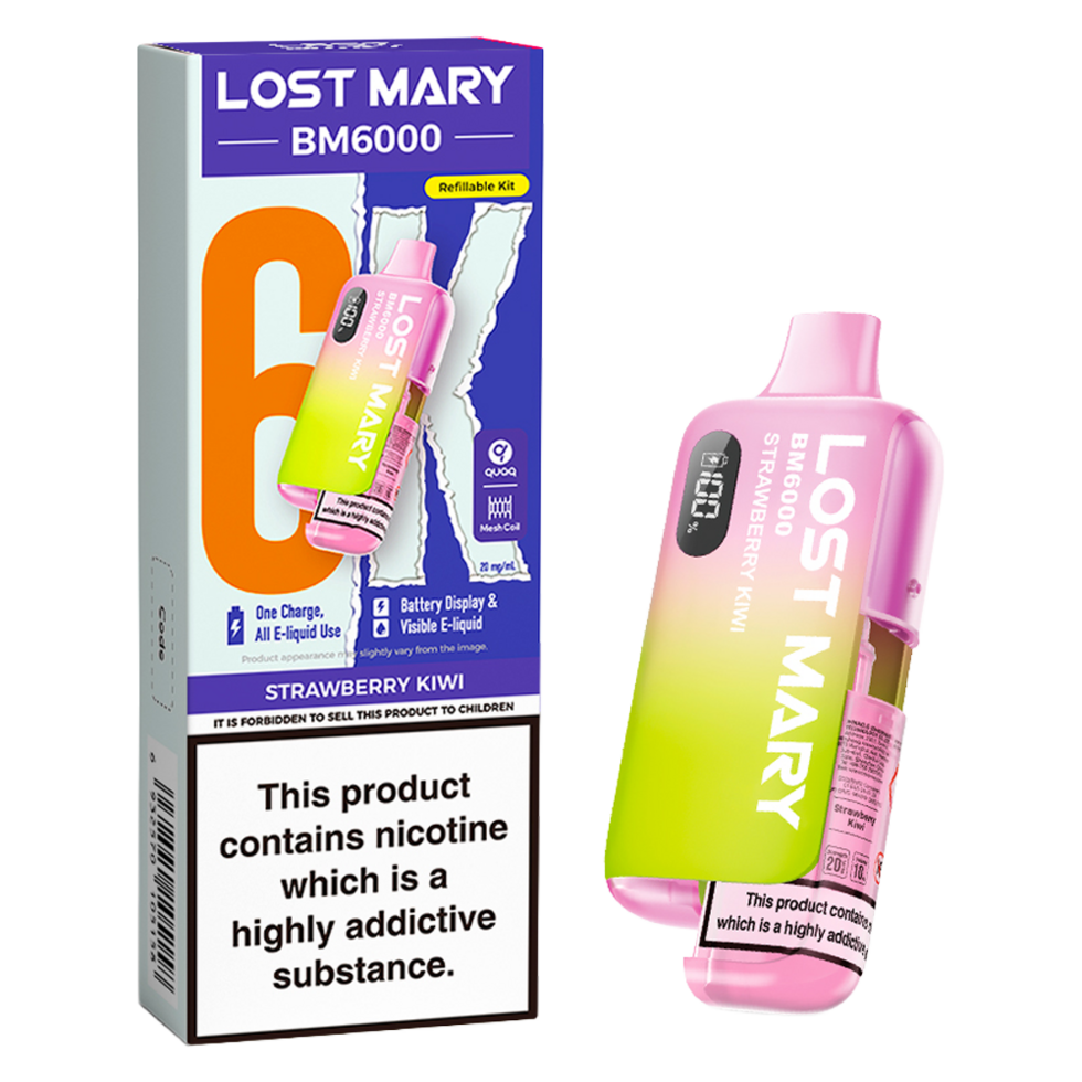 Lost Mary BM6000 Prefilled Vape Pod Kit Pk of 5 Lost Mary