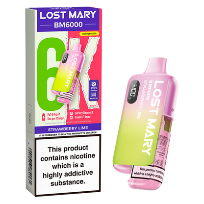 Lost Mary BM6000 Prefilled Vape Pod Kit Pk of 5 Lost Mary