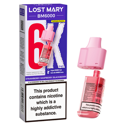 Lost Mary BM6000 Replacement Pods Pk of 5 Lost Mary