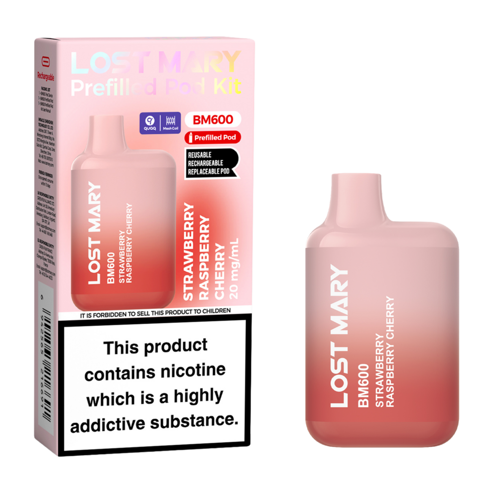 Lost Mary BM600 Prefilled Vape Pod Kit Pk of 10 Lost Mary