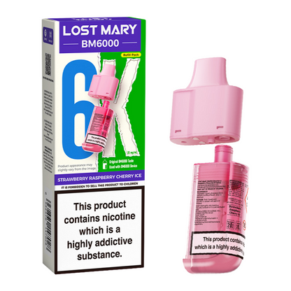 Lost Mary BM6000 Replacement Pods Pk of 5 Lost Mary