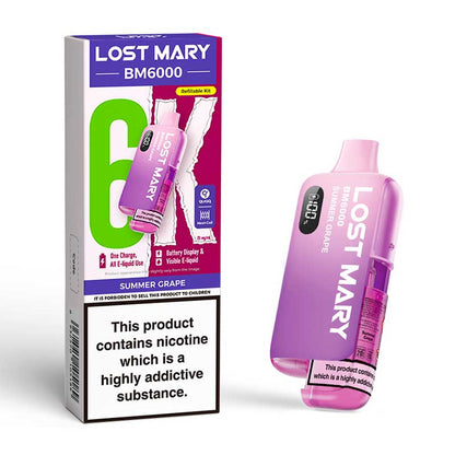 Lost Mary BM6000 Prefilled Vape Pod Kit Pk of 5 Lost Mary