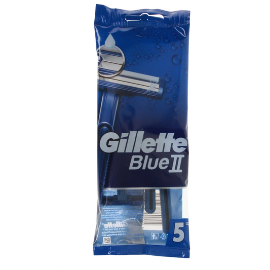 GILLETTE 2 TWIN BLADE DISPOSABLE RAZORS 5PK by Gillette