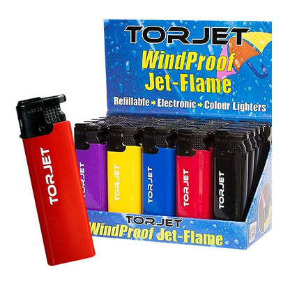 WINDPROOF LIGHTERS JET FLAME (25 Pack) Torjet