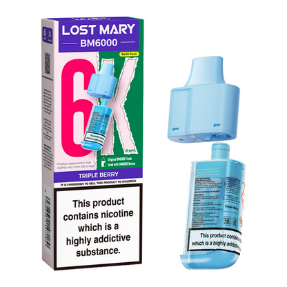 Lost Mary BM6000 Replacement Pods Pk of 5 Lost Mary