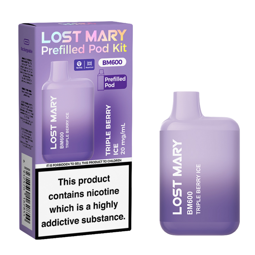 Lost Mary BM600 Prefilled Vape Pod Kit Pk of 10 Lost Mary