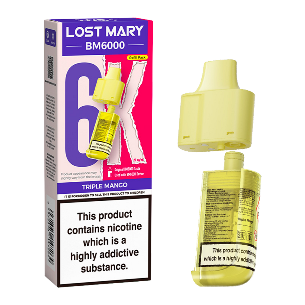 Lost Mary BM6000 Replacement Pods Pk of 5 Lost Mary