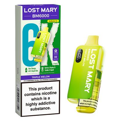 Lost Mary BM6000 Prefilled Vape Pod Kit Pk of 5 Lost Mary