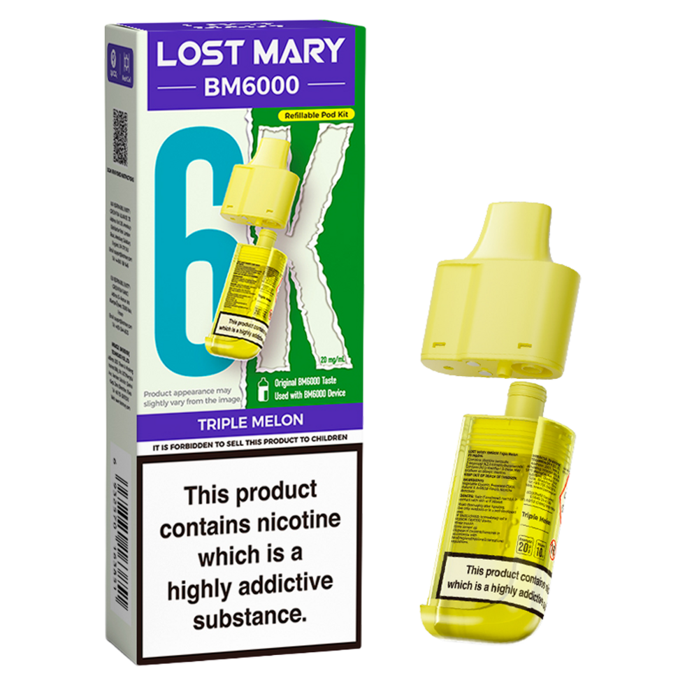 Lost Mary BM6000 Replacement Pods Pk of 5 Lost Mary
