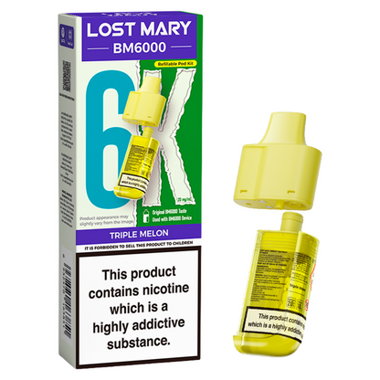 Lost Mary BM6000 Replacement Pods Pk of 5 Lost Mary