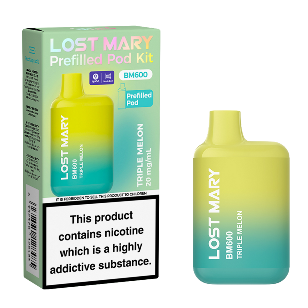 Lost Mary BM600 Prefilled Vape Pod Kit Pk of 10 Lost Mary