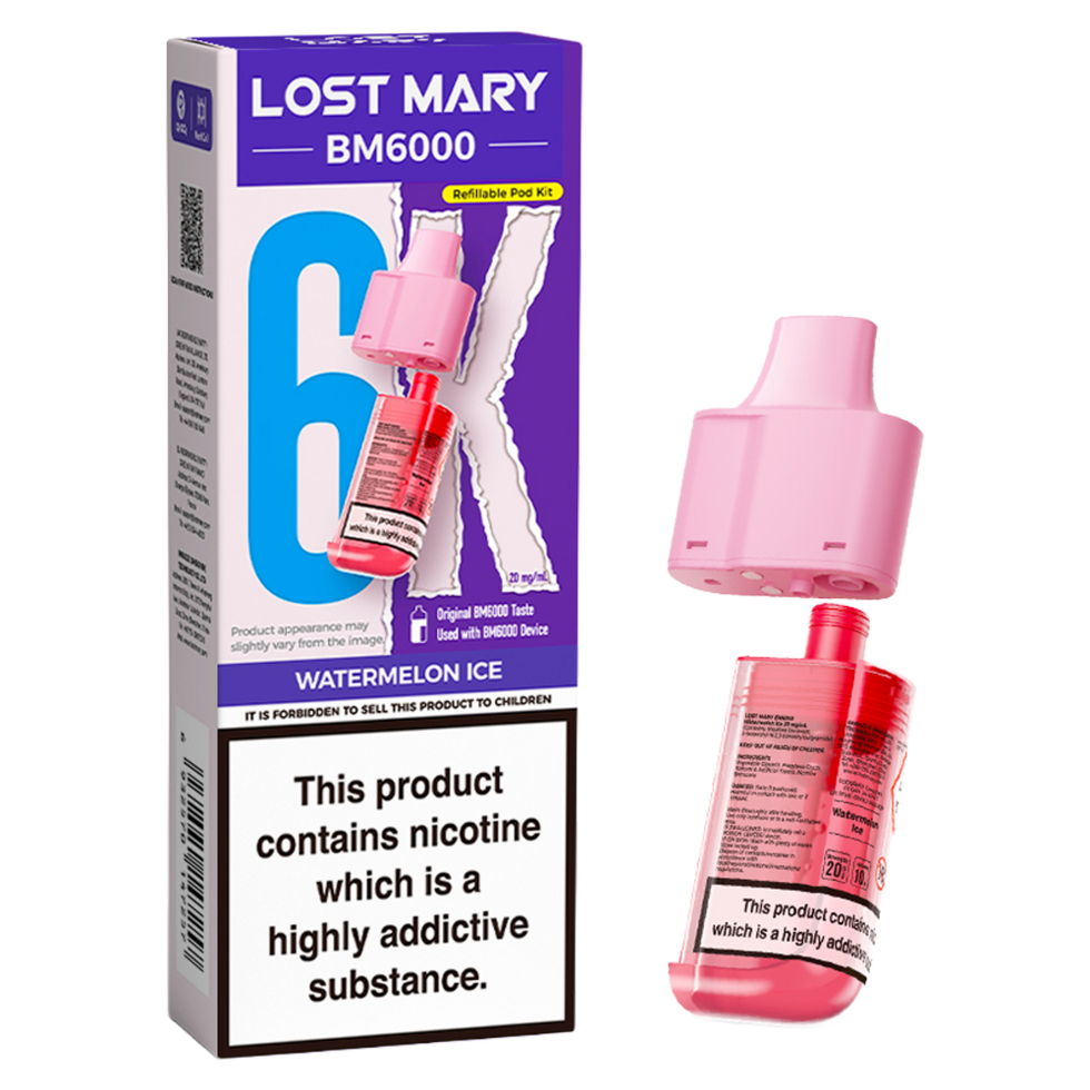 Lost Mary BM6000 Replacement Pods Pk of 5 Lost Mary