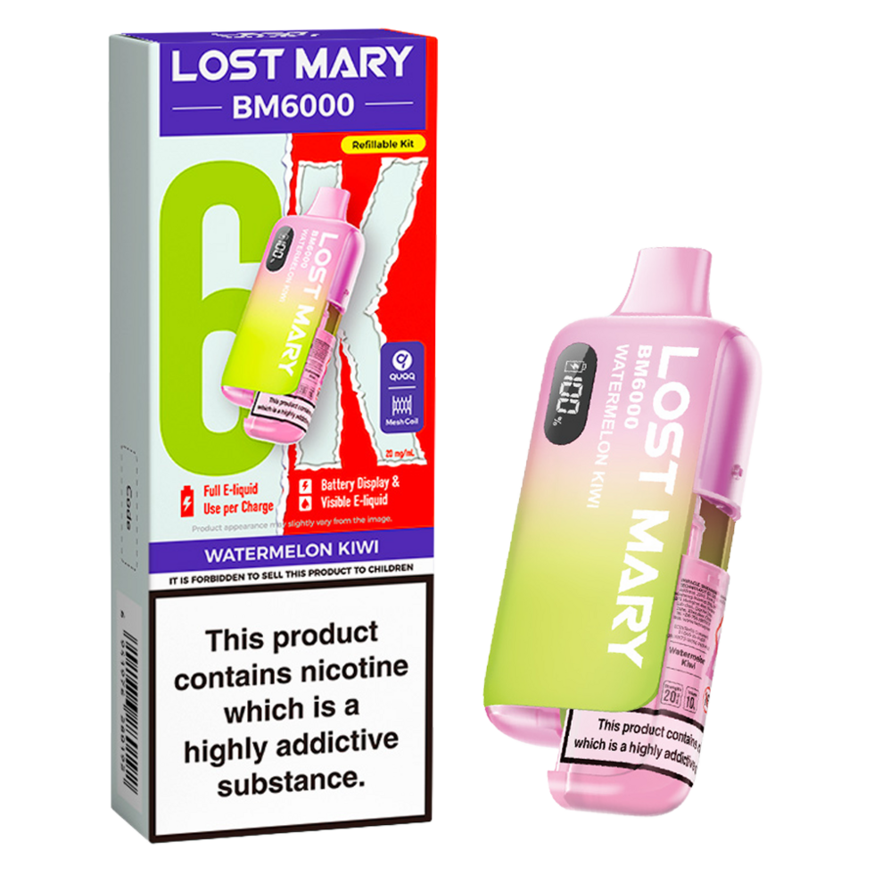 Lost Mary BM6000 Prefilled Vape Pod Kit Pk of 5 Lost Mary