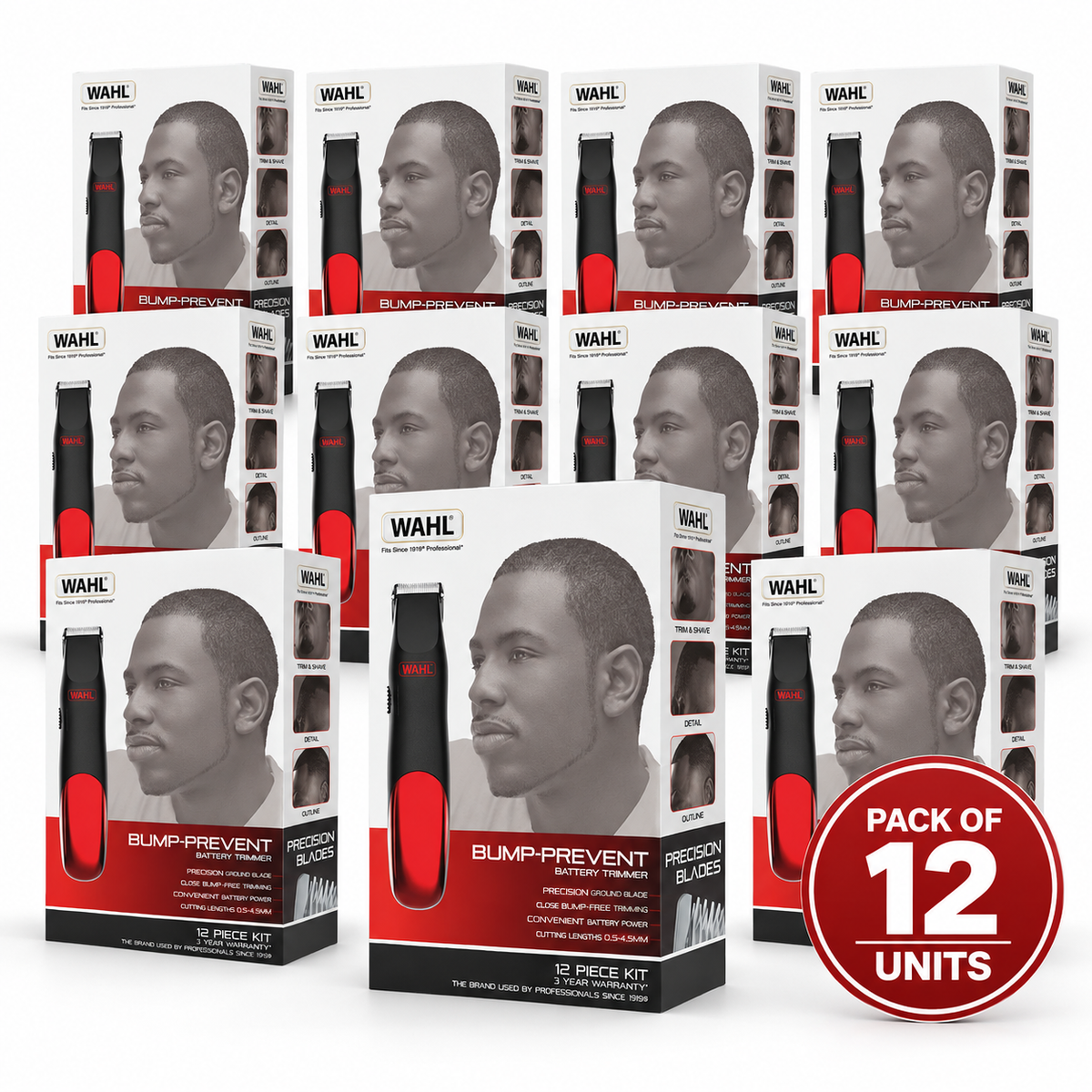Wahl - Bump Prevent Battery Beard Trimmer Kit 9906-4017 Single/Carton WAHL