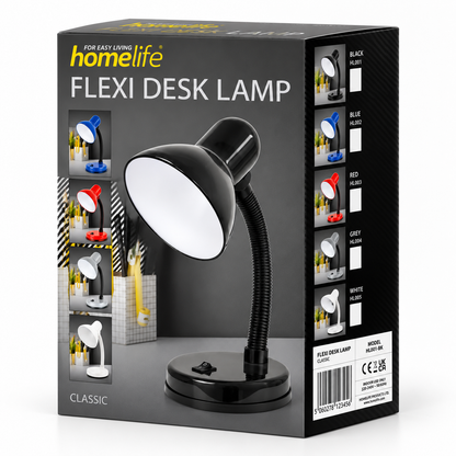 HomeLife 35w 'Classic' Flexi Desk Lamp - Assorted Colours Swing Arm