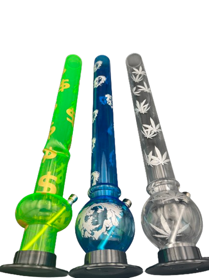Bong - Acrylic Plastic - Assorted Designs Acrylic