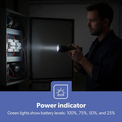 Torch Rechargeable Zoomable Long Range - 30W LED Flashlight 2000 Lumen Super Bright Powerful 4000mAh Battery GFL51096UK Geepas