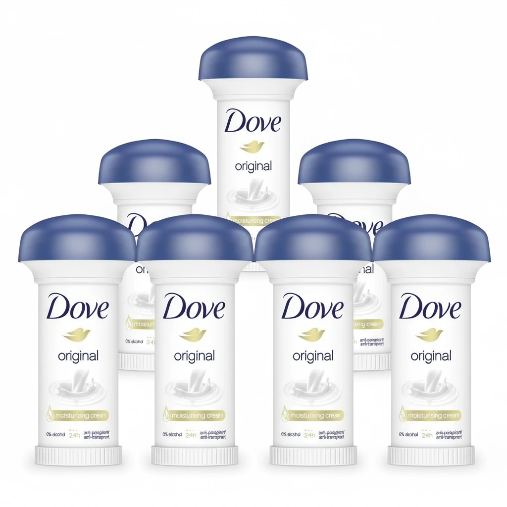 Dove original moisturising cream deodorant sticks, 6-pack, blue caps
