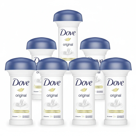 Dove original moisturising cream deodorant sticks, 6-pack, blue caps
