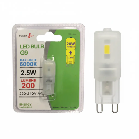 PowerPlus G9 LED Capsule Bulbs 2.5W Daylight 6000K, 200lm, 220–240V