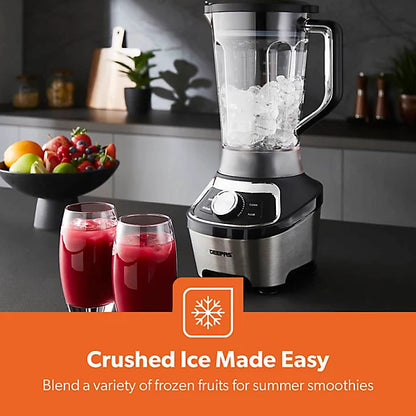 Geepas 1200W Professional Blender 1.8L Tritan Jar Smoothie Maker Variable Speed & Pulse Geepas