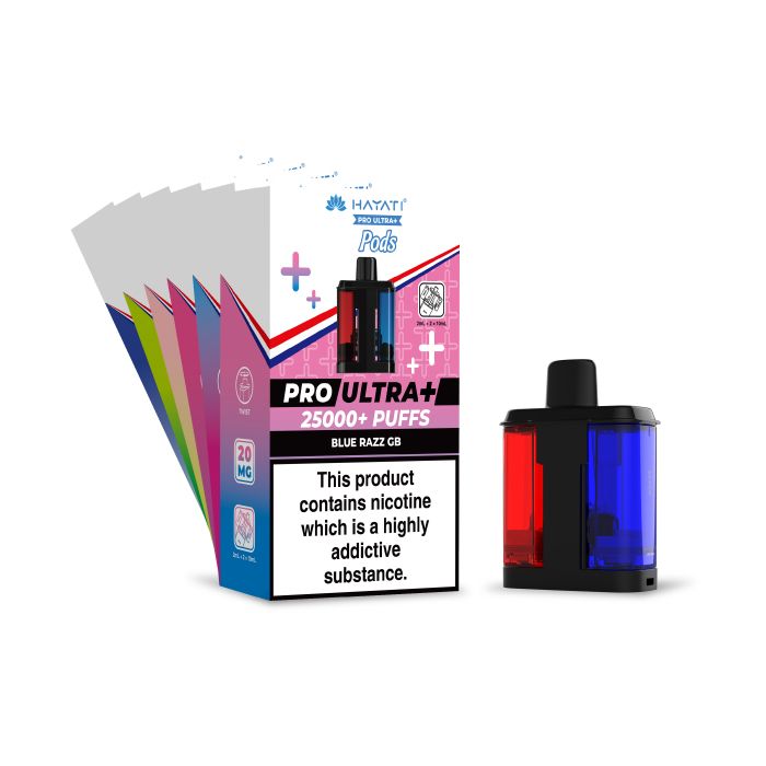 Hayati Pro Ultra + 25000+ Puffs Pods X5 Hayati