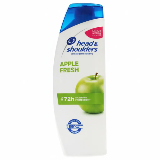 Head & Shoulders Apple Fresh anti-dandruff shampoo bottle with blue cap