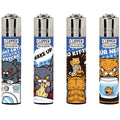 Clipper Flint Assorted Designs - "Funny Cats" Lighter [8447218301161] (48 Pack) Clipper