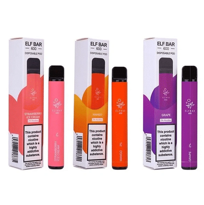 Elf Bar 600 Prefilled Vape Pk of 10 by Elf Bar