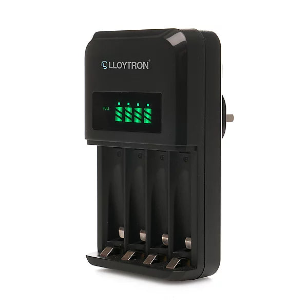 Lloytron Ultra Fast Intelligent AA / AAA LCD Home Battery Charger Lloytron