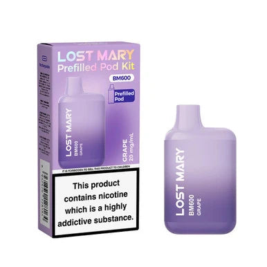 Lost Mary BM600 Prefilled Vape Pod Kit Pk of 10 Lost Mary