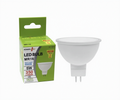 ecoLight MR16 LED Bulb 5W, cool white 6000K, box and bulb shown