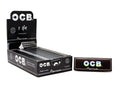 OCB Premium Black 1¼ rolling papers, 50 leaves per pack, 25 packs per box