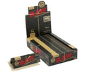 Rolling papers RAW Classic Black & Gold 1¼ Size Ultra Thin, 24-pack with RAW branding