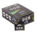 OCB Premium Slim Rolls rolling papers box, 24 slim rolls, black packaging with silver logo