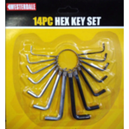 14 Pc Hex key Set